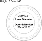 Round Plastic Plant Saucers Water Catch Tray, Garden Tray, 10 pcs - Image 2