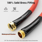 5/8" x 50FT Hot/Cold Rubber Garden Water Hose, -50℉ to 190℉ - Image 4