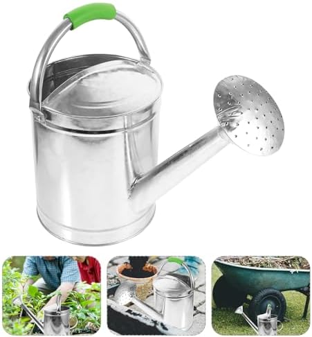 Vintage Stainless Steel Garden Watering Kettle 5l Silver for Bonsai Xmas - Image 7