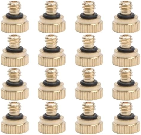 GANAZONO 3sets Brass Misting Nozzles Set Lead-Free for Outdoor Cooling System Water Nozzle Self-Sealing 16pcs*3 - Image 5