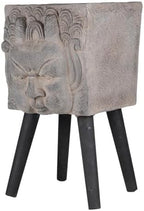 Statue Planter, 22 Inch, Black and Grey - Image 2
