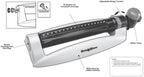 RAINWAVE Turbo Gear Oscillating Sprinkler Set with Timer - Image 5