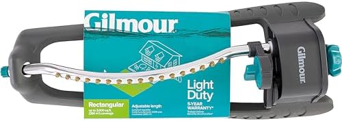 Gilmour Adjustable Rectangular Lawn-Sprinkler, Water Sprinkler for Large Area Coverage, Hose_Sprinkler for Lawn and Garden, Gray (Pack of 4) - Image 4