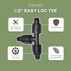 1/2" Easy Loc Tee (50 pk) - Image 3