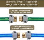 Garden Hose Repair Kit 5/8 and 3/4 Inch – Aluminum Hose Connectors with Zinc Clamps,Hose Mender and Fittings for Outdoor Taps,Sprinklers,Nozzles,and Water Connections Garden Essentials - Image 7