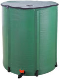 Bonnlo Collapsible Rain Barrel, Portable Storage Tank, Rainwater Collection System, Reusable and Recycle, with Filter Spigot Overflow Kit, Green (50 Gallon) by Bonnlo