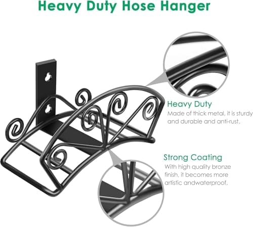 TomCare Garden Hose Holder, Heavy Duty 160FT Large Capacity Hose Hanger - Image 3