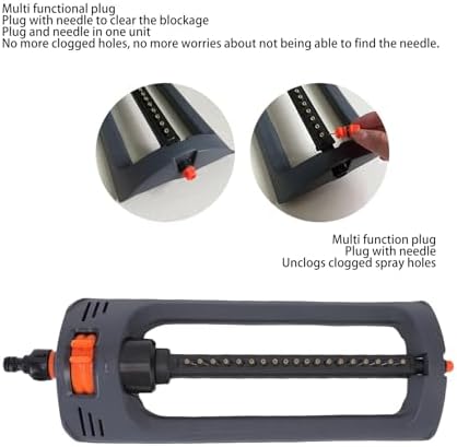 19 Holes Lawn Sprinkler, Garden Water Sprinkler, Garden Oscillating Sprinkler, Suitable for Large Residential Yards and Small Gardens - Image 5