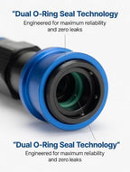 AN8 Quick Release 90 Degree Hose End Adapter for Braided Fuel Line WITH 1/2 SAE Male Quick Connect (AN6, 90 Degree) - Image 6