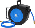 G GOOD GAIN Air Hose Reel Retractable 3/8 in x 50 ft, Max 300PSI, Blue by GGOODGAIN