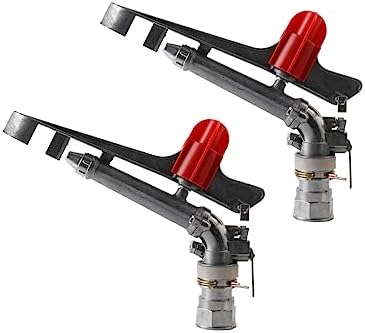 1.5" Agriculture Irrigation Spray Gun Sprinkler Large-Area Irrigation Spray Gun Garden Farm Watering Sprinkler 360° Adjustable Watering for Farms, Orchards, Tea Gardens, Forestry,Pack of 2 - Image 3