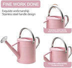 Metal Watering Can for Outdoor Plants, Watering Can Decor 1 Gallon (Pink) - Image 3