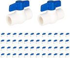 50piece EFIELD 1" PVC Ball Valve (FPT Threaded) Schedule 40,Blue Lever by EFIELDPEXTUBING
