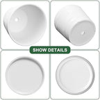 6 Inch Plant Pot,Ceramic Planter with Drainage and Saucer(6.7 In Diameter) - Image 4