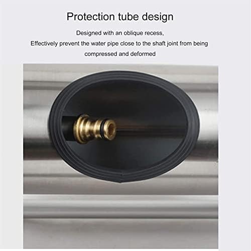 Irrigation Tools,Portable Garden Hose Reel Set, Stainless Steel Garden Hose Reel, Reinforced Garden Watering Pipe Cart for Patio, Deck, Yard, Garden, Home, Driveway,Rack+40mHose - Image 7
