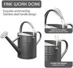Metal Watering Can for Outdoor Plants, Watering Can Decor 1 Gallon (Gray) - Image 4