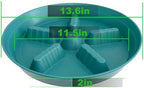 4 Pack Plant Saucer 14 inch, Plastic Plant Saucers for Indoors, Raised Middle Plant Trays for Pots, Water Tray for Plants, Plant Stand Water Catcher Tray, Pot Saucers for Plants - Image 2