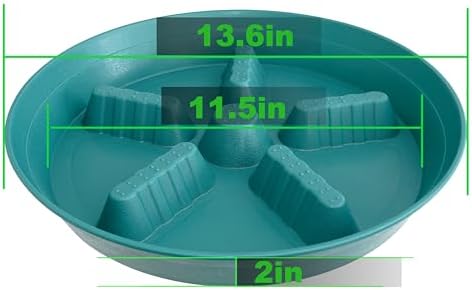 4 Pack Plant Saucer 14 inch, Plastic Plant Saucers for Indoors, Raised Middle Plant Trays for Pots, Water Tray for Plants, Plant Stand Water Catcher Tray, Pot Saucers for Plants - Image 2