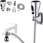 Kitchen Faucet Sink Sprayer Attachment Set,3 Modes Sink Sprayer Replacement Head with Stainless Steel Hose,Faucet Aerator and Brass Diverter Valve (5 pcs Adapter) for Washing Fruit,Dishes and Hair1 by AWXYG