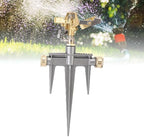 Generic Sprinkler Imp Spike Metal Base, Brass Nozzle 49FT Spray Distance 360 Degree Rotating for Large Area Yard Patio Garden Irrigation - Image 3