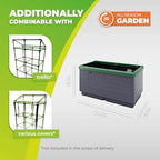BioGreen Raised Garden Bed City Jungle | 8.98 gal | 13“ x 24“ x 13“ | Including Water Tank | Self-Watering Planter Box | Ideal for Balcony/Terrace - Image 2