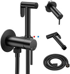 Arofa Built-in Hot and Cold Bidet Sprayer, Warm Water Bidet, Matte Black by AROFA