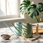 Long-Spout Metal Watering Can Stainless Steel Watering Can Gentle Flow Long Spout Watering Can Plant Care Item Easy to Fill - Image 2