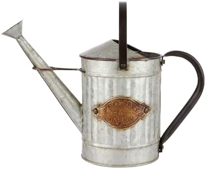Alpine Corporation 12" Tall Vintage Style Decorative Metal Watering Can with Rustic Finish by Unknown