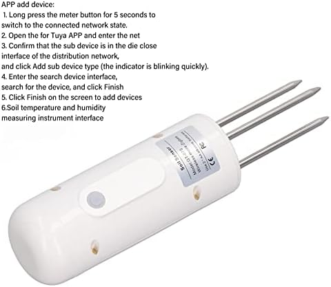 gernie Soil Moisture Meter Monitor for Zigbee Home Ip67 Measuring Instrument for Abs Intelligent Steel Measuring Meter Measurement Instrument Measurer Measuring Measure Tool Humidity - Image 5