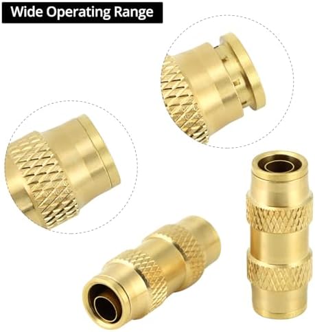 QWORK Push to Connect Fittings - 1/2" Tube & Air Hose, 10 Pack Quick Connect Pneumatic Fittings - Image 5