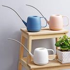 Household Long Mouth Watering Can Plastic Watering Tool Watering Can Gardening Watering Pot Garden Watering Pot (Color : Gray) (White) - Image 3