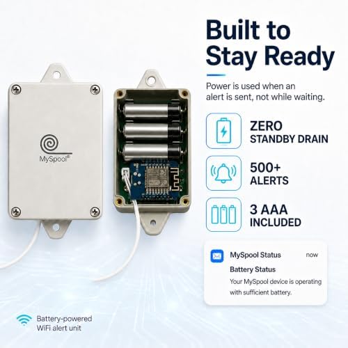 WiFi Water Level Sensor with Text and Email Alerts, Battery Powered - Image 6