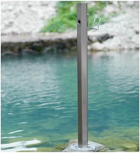 Floor Mounted Faucet Outdoor Water Pipe Vertical Fountain Irrigation Column,Hexagon Vertical Garden Water Column - Stainless Steel Faucet, Free Standing Insulation & Antifreeze, Ideal for Ho by Unknown