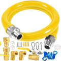 1675KIT48 Commercial Gas Hose, Gas Line Hose Quick Connect by Cudnt