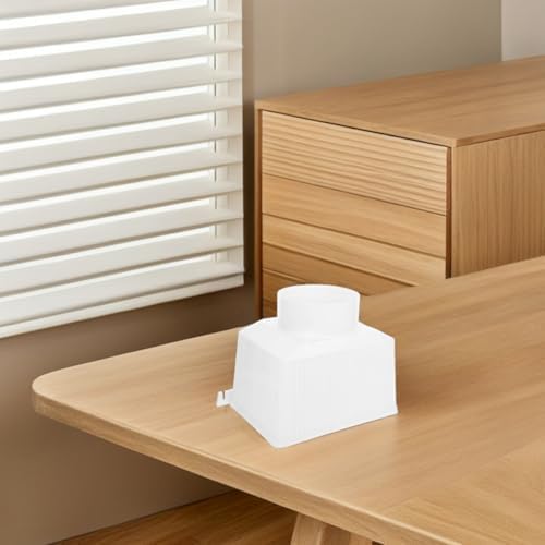 Abaodam White Plastic Downspout Rainwater Diverter Funnel Adapter Connector - Image 4