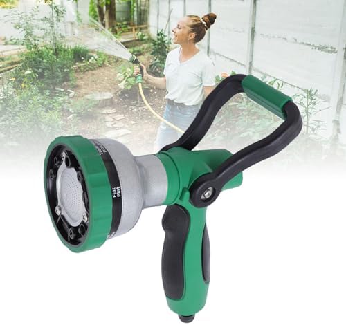 Naroote Heavy Duty Garden Hose Nozzle Sprayer with 6 Spray Modes & Metal Build for Watering Plants Washing Cars Outdoor Use - Image 2