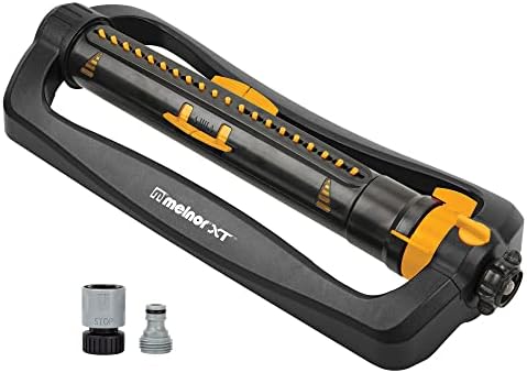 Melnor XT Oscillating Sprinkler, 4500 Sq Ft: Flow, Width & Range Adjust by Melnor