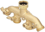 G3/4 4 Way Hose Splitter Brass, Brass Hose Faucet Manifold, Garden Hose Faucet Adapter, Joint Connector Irrigation Accessory,Garden Hoses Connector - Image 7