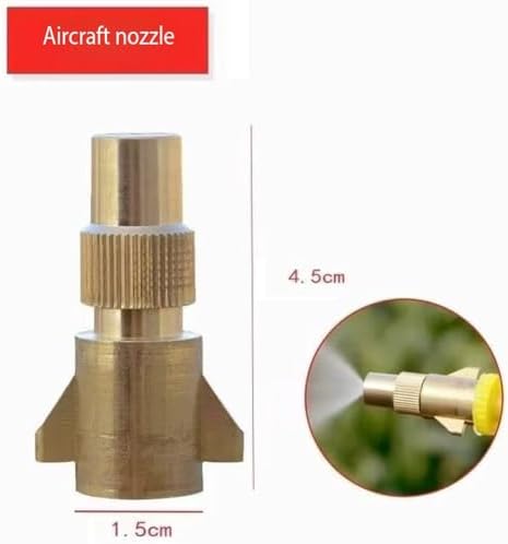 High Pressure Nozzle Brass Water Pipe Nozzle for Garden Hoses | Adjustable Features | Fits Standard Hoses, Garden Sprayers, Nozzles Brass Aircraft Nozzle 5pc - Image 4