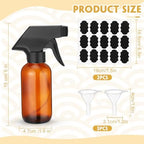 Fumete 20 Pcs 4 oz Glass Spray Bottles Empty Sprayer Containers,Amber - Image 2