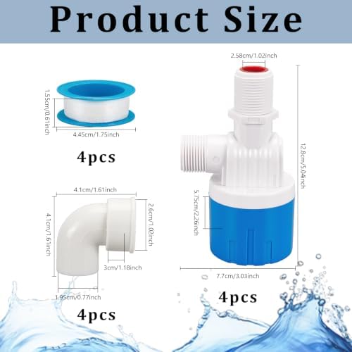 CUTHOLLOW 2 Pack Rain Barrel Spigot Kit 3/4", Water Barrel Valve Set - Image 2