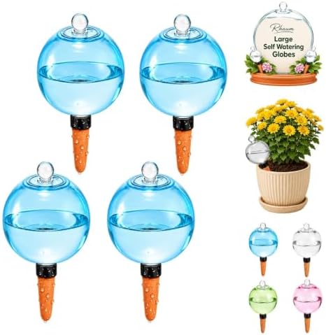 Large Self Watering Globes 750ml/25oz Pots Terracotta Bulbs Water Automatic by Rhaum
