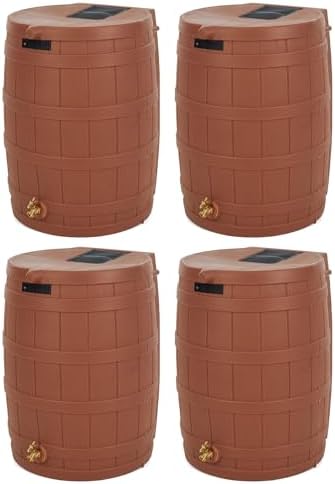 Good Ideas Rain Wizard Water Collection Barrel, 50 Gallon, Terra Cotta by GoodIdeas