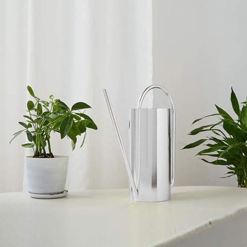 Watering Can Indoor Plants, 1500ml Large Capacity Stainless Steel Pot with Long Spout Watering Can for Indoor Bonsai Plants for Gardening ﻿ (Stainless Steel Color) - Image 2