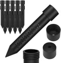 Junkin 15 Pack 8 Inch Large Deep Root Watering Stake, Black 15 by Junkin