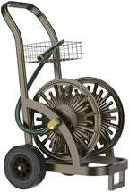 GOFORWILD Heavy Duty Steel Garden Hose Reel Cart with Wheels by GOFORWILD