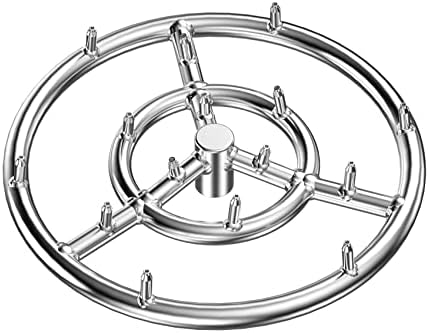 Skyflame 12-Inch Round Stainless Steel Fire Pit Jet Burner Ring by Skyflame