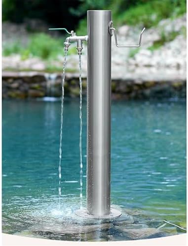 Outdoor Faucet Water Column, Freestanding Garden Hose Holder Brass Faucet, Freeze Crack Garden Vertical Water Column, Yard Hydrant Water Feature Fountain Suitable For Car Washing,6points(25mm) - Image 7
