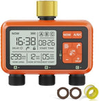 Sprinkler Timer 3 Zone with Brass Inlet Water Timer for Garden by XinFutureSprinklerTimer
