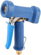 Hose Nozzle, Copper Spray Head with On Off Handle for Cleaning Kitchen Garage Floors Driveway Cement Road, G1/2" Thread Watering Plants (C blue gusset spray gun (4 points outer teeth) by Buachois